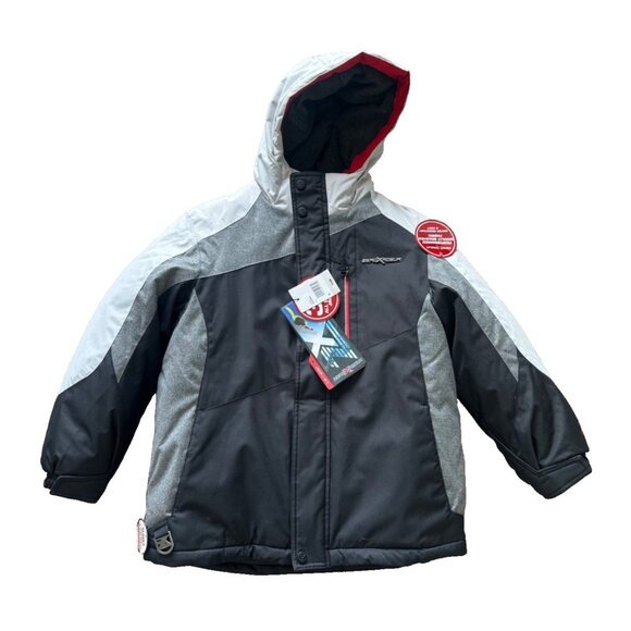 ZeroXposur  3 in 1 All Weather Jacket Black Red Water Resistant Boys S/8 Hooded - Picture 1 of 11
